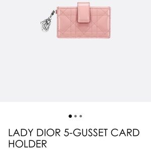 SOLD - Lady Dior 5-Slot Cardholder
